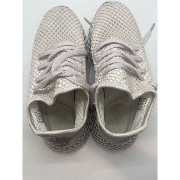 Adidas Deerupt Runner DB3054 Women's White Mesh Overlay Sneakers Shoes Lace Up - Picture 7 of 9